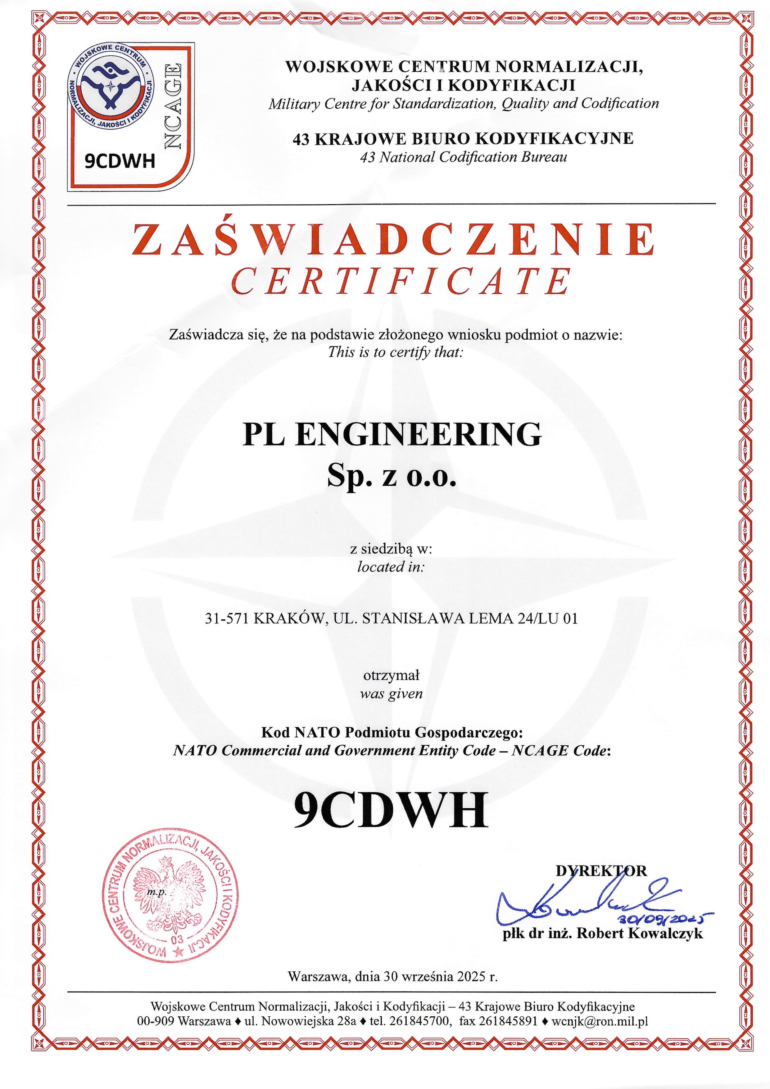 Certificate 1
